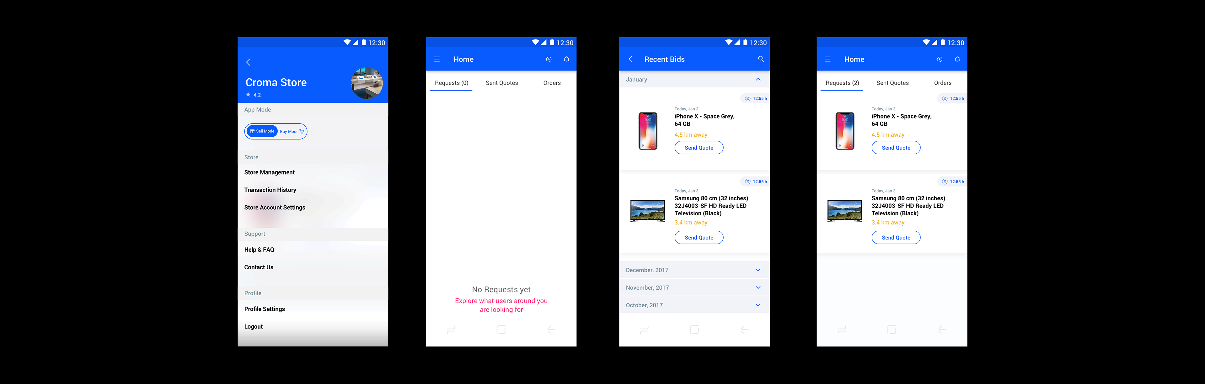 Merchant App — Home