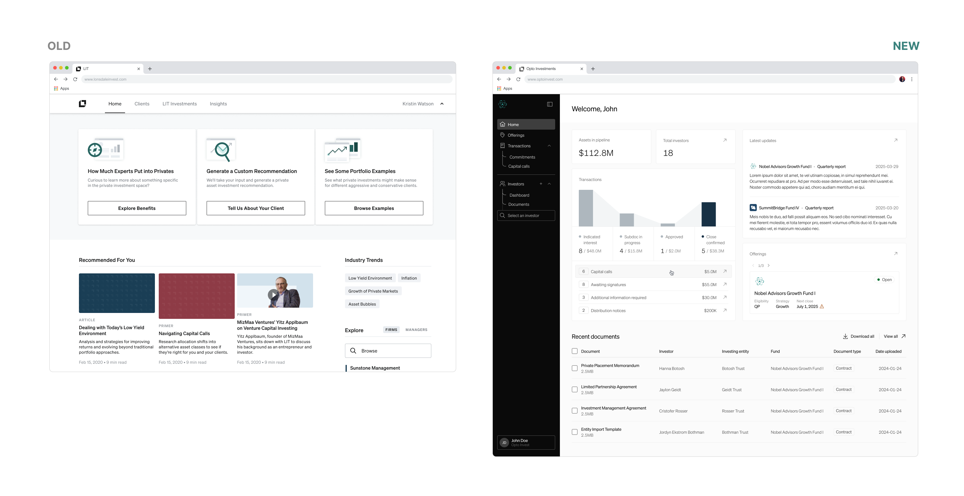 Home — Design System 1.0 vs 2.0